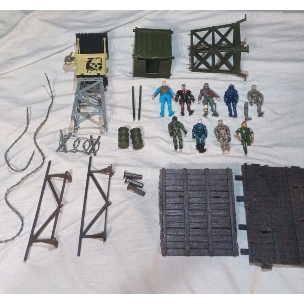 Military Figures Parts Accessories Scenery Repair Lot GI Joe ARAH Vintage 80s